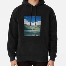 Hvit Stein Unisex Mountain Lake Ritza, Abkhazia Baskılı Sweatshirt