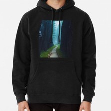 Hvit Stein Unisex Beautiful Path Amonth The Cliff. Baskılı Sweatshirt