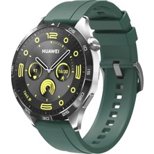 AktarMobile Huawei Watch Gt 5 Pro Gt 5 46 mm Uyumlu Yumuşak Silikon Kordon Soft Jel Spor Kayış Metal Toka