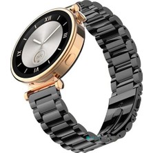 AktarMobile Huawei Watch Gt 5 41 mm (18 Mm) Uyumlu Metal Baklalı Kordon Paslanmaz Çelik Kayış Premium