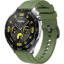 AktarMobile Huawei Watch Gt 5 Pro Gt 5 46 mm Uyumlu Yumuşak Silikon Kordon Soft Jel Spor Kayış Metal Toka
