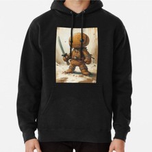 Hvit Stein Unisex Anthropomorphic Gingerbread Warriors In A Humorous Style Baskılı Sweatshirt