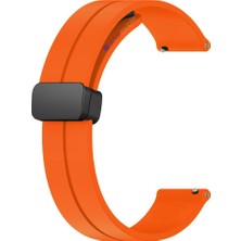 AktarMobile Huawei Watch Gt 5 Pro Gt 5 46 mm Silikon Kordon Magnetik D Tokalı Spor Kayış Mıknatıslı Toka