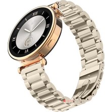 AktarMobile Huawei Watch Gt 5 41 mm (18 Mm) Uyumlu Metal Baklalı Kordon Paslanmaz Çelik Kayış Premium