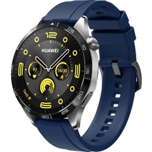 AktarMobile Huawei Watch Gt 5 Pro Gt 5 46 mm Uyumlu Yumuşak Silikon Kordon Soft Jel Spor Kayış Metal Toka