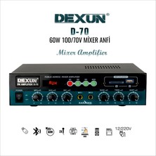 Dexun D-70 Usb/bt 100V Amfi 16CM Trafolu Asma Tavan Hoparlör 4 Ad Küçük Işyeri (Small Paket)