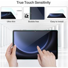 Seniee Samsung Galaxy Tab S9 Fe Plus s9 Plus s8 Plus s7 Fe s7 Plus 12.4 inç 2023 için 2 Paket Ekran Temperli Cam Film Koruyucu (Yurt Dışından)