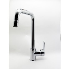 Aç - Kapa Yüksek Ağır Gövdeli 360° Oynar Başlıklı Mutfak Eviye Bataryası