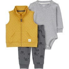Carter's Erkek Bebek Yelekli Set 3'lü Paket