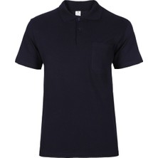 Mesay Polo Yaka Lacivert Kısa Kol Tshirt