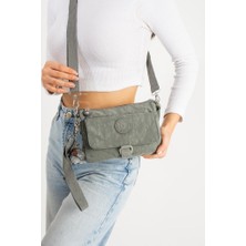 Baginn Mini Boy Kadın Postacı Omuz Çantası Çapraz Askılı Hafif Su Itici Kumaş 20*15 cm Çok Cepli