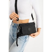 Baginn Mini Boy Kadın Postacı Omuz Çantası Çapraz Askılı Hafif Su Itici Kumaş 20*15 cm Çok Cepli