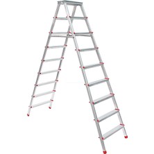 Beykon Çift Çıkışlı Alüminyum Merdiven 9x9