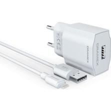 Dramex D16L Şarj Aleti Lightning Kablolu Set 1.6A