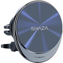 Kinhank Shaza SF5503 Magsafe Uyumlu 15W Kablosuz Şarj 2in1 Araç Içi Telefon Tutucu
