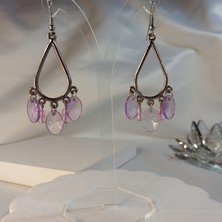 Crystal Atelier Su Damlası Şeklinde Gövdeli Sallantılı Süslü Küpe