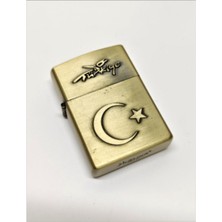 Tesbih Sakarya - Kabartma Türk Bayrak Desenli - Benzinli Tarzı Çakmak