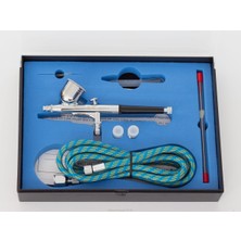 BD-130K Double Action Airbrush Seti 0,2 - 0,3 ve 0,5mm Hobi Airbrush Malzemesi