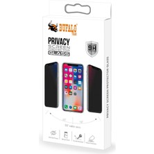 Kinhank Xiaomi Redmi Note 8 Hayalet Privacy Gizli Cam Ekran Koruyucu Siyah