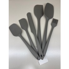 Vigo Home Büyük Boy Silikon 6 Parça Mutfak Spatula, Kaşık & Fırça Seti