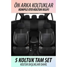 Mediterian Oniks Plus Füme 2+1 Ticari Vw Caddy Oto Koltuk Kılıfı