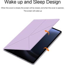 Seashell Digital Samsung Galaxy Tab S9 Fe Manyetik V Katlama Standı Otomatik Uyku uyandırma Tablet Kılıfı (Yurt Dışından)