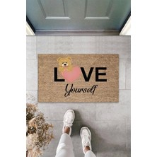 Miraxx Kapı Önü Paspası Love Yourself Ayıcık Desen K 3327