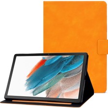 Seashell Digital Samsung Galaxy Tab A8 10.5 (2021 2022) SM X205 SM X200 Deri Kart Tutucu Standı Tablet Kılıfı (Yurt Dışından)