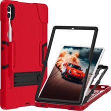 Seashell Digital Samsung Galaxy Tab S9 Kick Stand Çift Silikon Pc Tablet Kılıfı (Yurt Dışından)