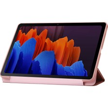 Seashell Digital Samsung Galaxy Tab S9 Çizilmez Pu Silikon Üçe Katlanmış Stand Tablet Kılıfı (Yurt Dışından)