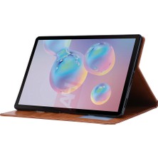 Seashell Digital Samsung Galaxy Tab S8 Wi Fi SM X800 Dış Kart Yuvası Pu Deri Standlı Cüzdan Fonksiyonlu Kalem Yuvalı Şarap Tablet Kılıfı (Yurt Dışından)