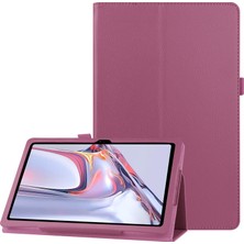 Seashell Digital Samsung Galaxy Tab A7 10.4 (2022 2020) Stand Telefon Litchi Dokulu Deri Tablet Kılıfı (Yurt Dışından)