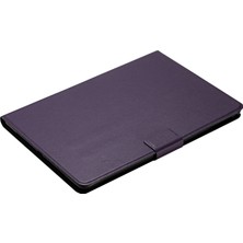 Seashell Digital Samsung Galaxy Tab S7 T870 T875 S8 DARK Purple Kart Yuvalı Standlı Deri Tablet Kılıfı (Yurt Dışından)