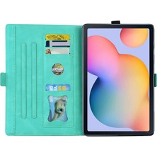 Seashell Digital Samsung Galaxy Tab S6 Lite (2020 2022 2024) Pu Deri Standlı Kart Tutucu Tablet Kılıfı (Yurt Dışından)