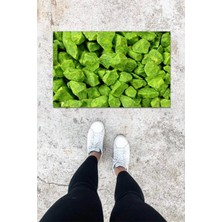 Miraxx Dijital Baskı Doğal Taş Desen Kapı Önü Paspası K 1055