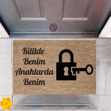 Miraxx Kapı Önü Paspası Dekoratif Dijital Baskı Kilit P 2395