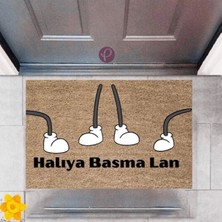 Miraxx Kapı Önü Paspası Dekoratif Dijital Baskı Halıya Basma Lan P 2384