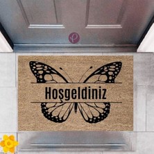 Miraxx Kapı Önü Paspası Dekoratif Dijital Baskı Hoşgeldiniz P 2371