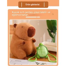 Halo Capibala Peluş Bebek Capibara Bebek Doğum Günü Hediyesi Peluş Oyuncak (Yurt Dışından)