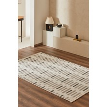 Kaşmir Halı 7/24 Iskandinav Elegance Venedik Gri 160X230 cm Salon Mutfak Halısı Yolluk Kilim