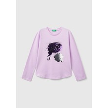 Benetton Kız Çocuk Uzun Tshırt Çocuk Sweatshirt 3I1XC10KC-24K-026