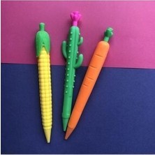 Taros Kaktüs Havuç Mısır Kalem Seti 3 Parça 0,7 Versatil-Uçlu Kalem