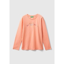 Benetton Kız Çocuk Uzun Tshırt Çocuk Sweatshirt 3I1XC10KB-24K-012
