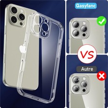 Novatis iPhone 16 Pro Uyumlu Kılıf +9h Cam 3D Kamera Korumalı Renksiz Sararmaz Ultra Koruma Şeffaf Kapak