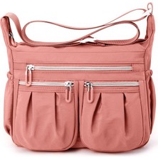 Yizizzz Naylon Su Geçirmez Kadın Çantası Kadın Çok Katmanlı Omuz Crossbody Çantası (Yurt Dışından)