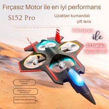 Piha S152 Drone Fırçasız Motor 2 Batarya Ile 20 Dakika Uçuş 720P Hd Kamera Işıklı Drone