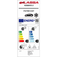 Lassa 175/70 R13 82T Iceways 2 Oto Kış Lastiği ( Üretim Yılı: 2024 )