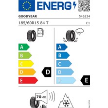 Goodyear 185/60 R15 84T Ultragrip 8 Oto Kış Lastiği (Üretim Yılı: 2024)