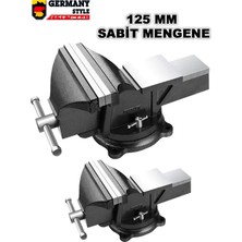 Germany Style Premium Black 125MM 5" Dövme Çelik Sabit Tezgah Masa Mengenesi