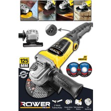 Rowermax Rowemax Alman Stark 99965VFX 115 mm Devir Ayarlı Spiral Avuç Içi Kesme ve Taşlama Makinesi